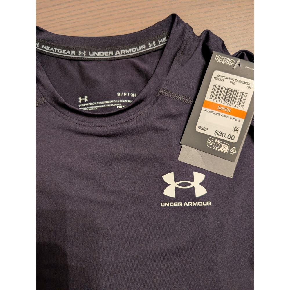 NWT Under Armour Mens S HeatGear Sleeveless Compression Shirt Black Tank Top - Picture 5 of 5